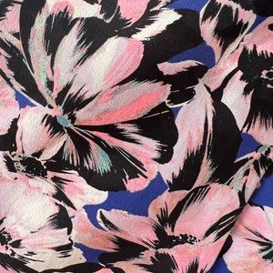 Jcrew silk floral flutter-sleeve top